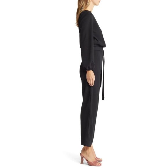 NIKKI LUND Joy Long Sleeve Jumpsuit in Black Size X-Large - Picture 3 of 10